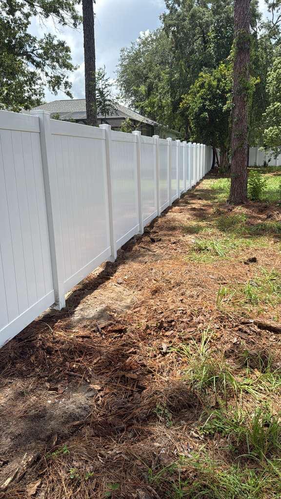 PVC fence installation